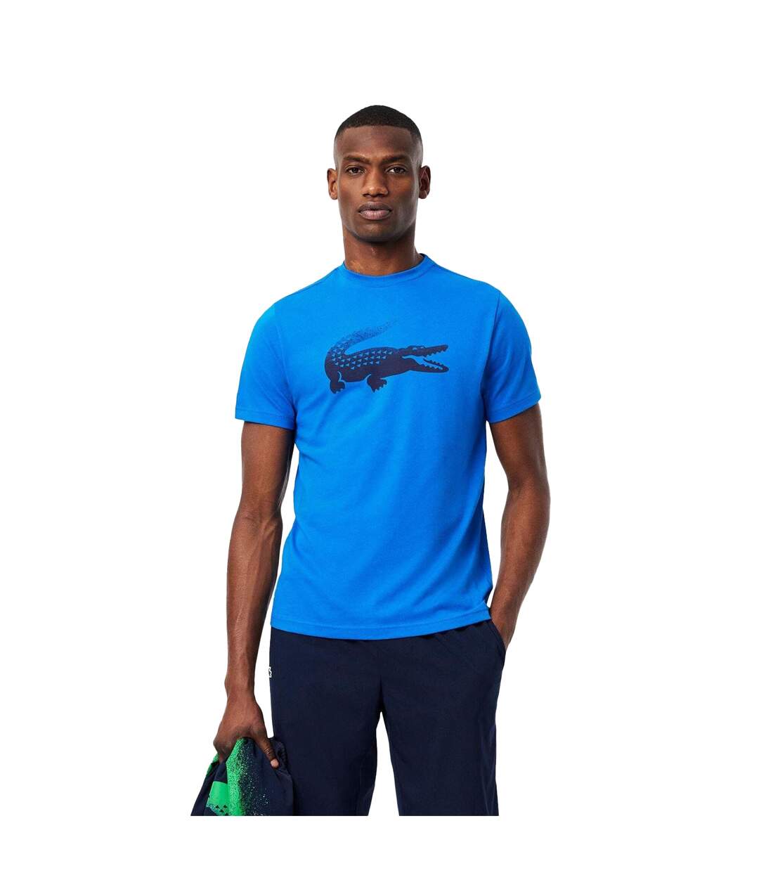 T-shirt Daniil Medvedev Homme Bleu Lacoste-1