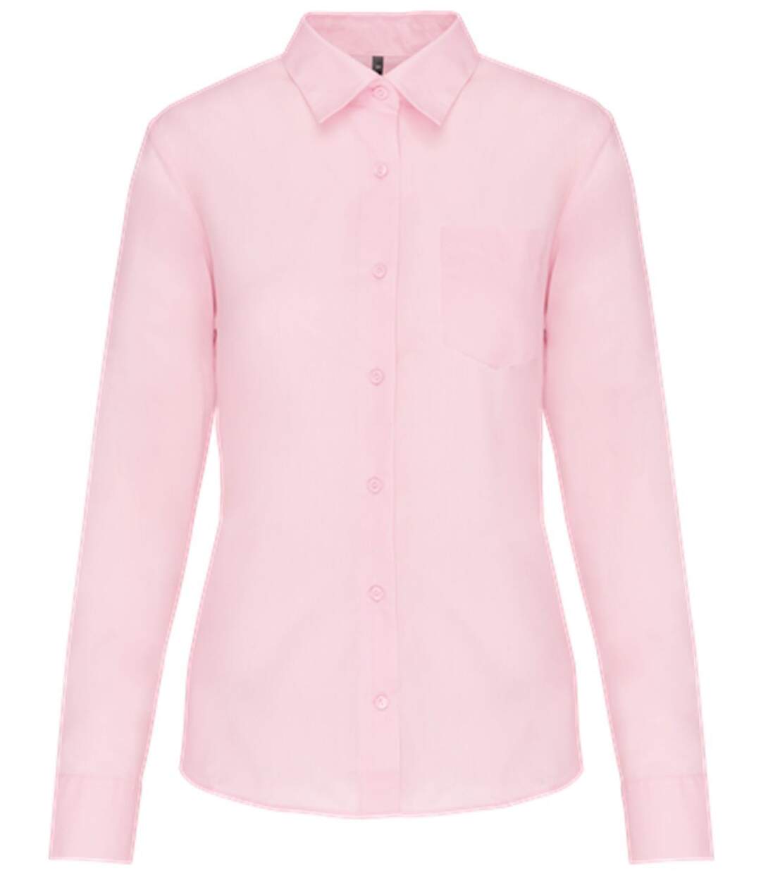 Chemise popeline manches longues - Femme - K549 - rose pâle-2