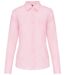 Chemise popeline manches longues - Femme - K549 - rose pâle