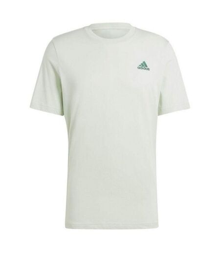 T-shirt Style Logo Brodé Essentials Homme Vert Adidas