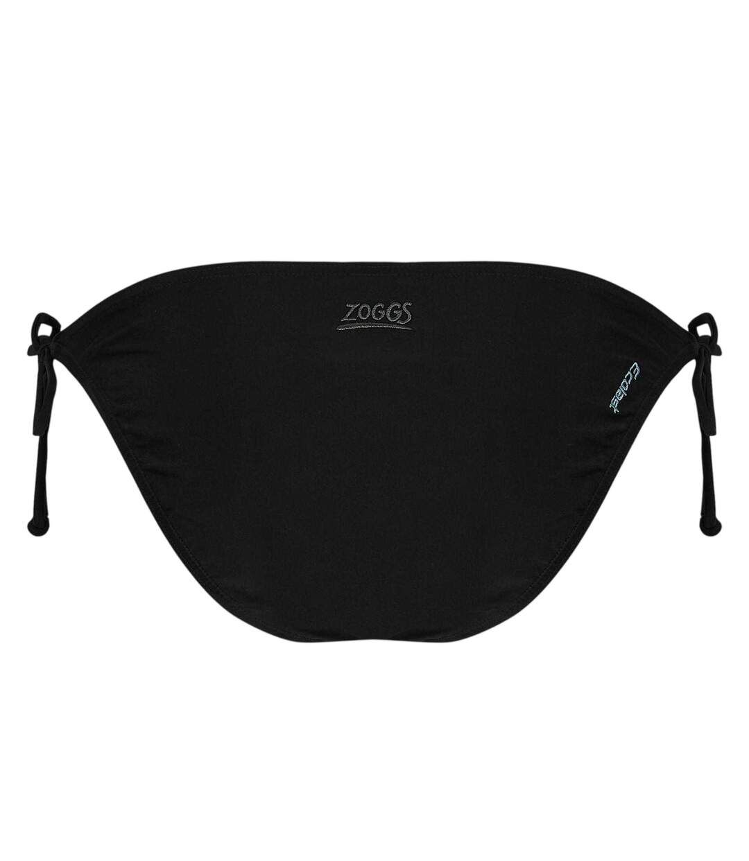 Womens/ladies Side Tie Bikini Bottoms Black Zoggs-3
