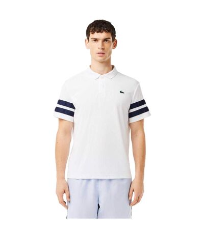 Mens Pique Ultra Dry Tennis Polo Shirt White Lacoste