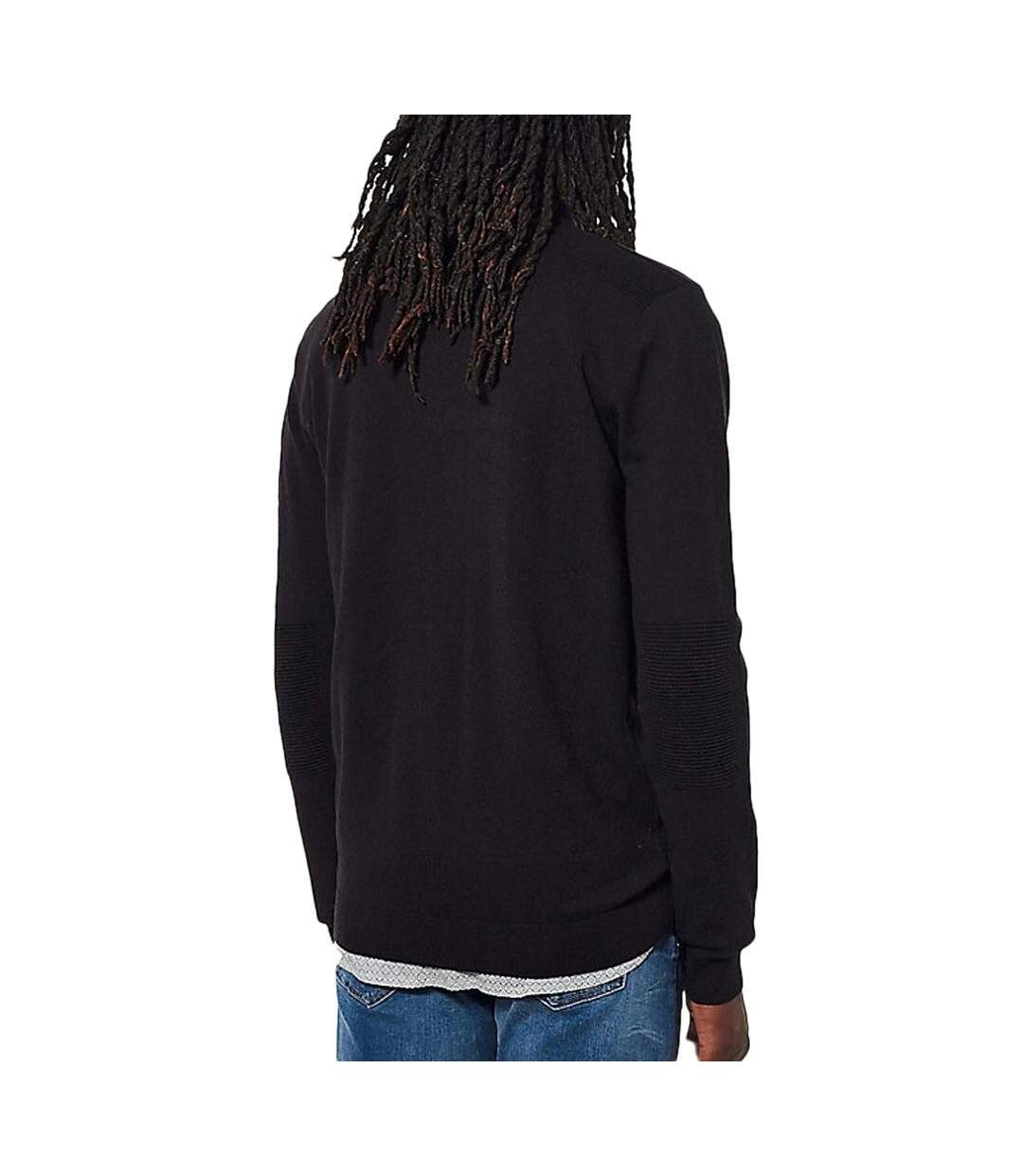 Pull 1/2 zip noir homme kaporal  vada-2