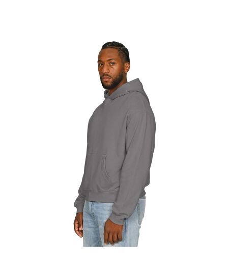 Mens Boxy Ringspun Cotton Oversized Hoodie Charcoal Casual Classics