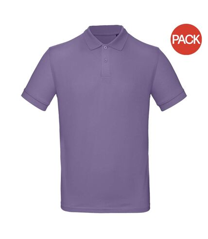 Pack of 2  Mens inspire polo  amethyst B&C