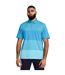 Mens Playoff 3.0 Stripe Polo Shirt Light Blue Under Armour-3