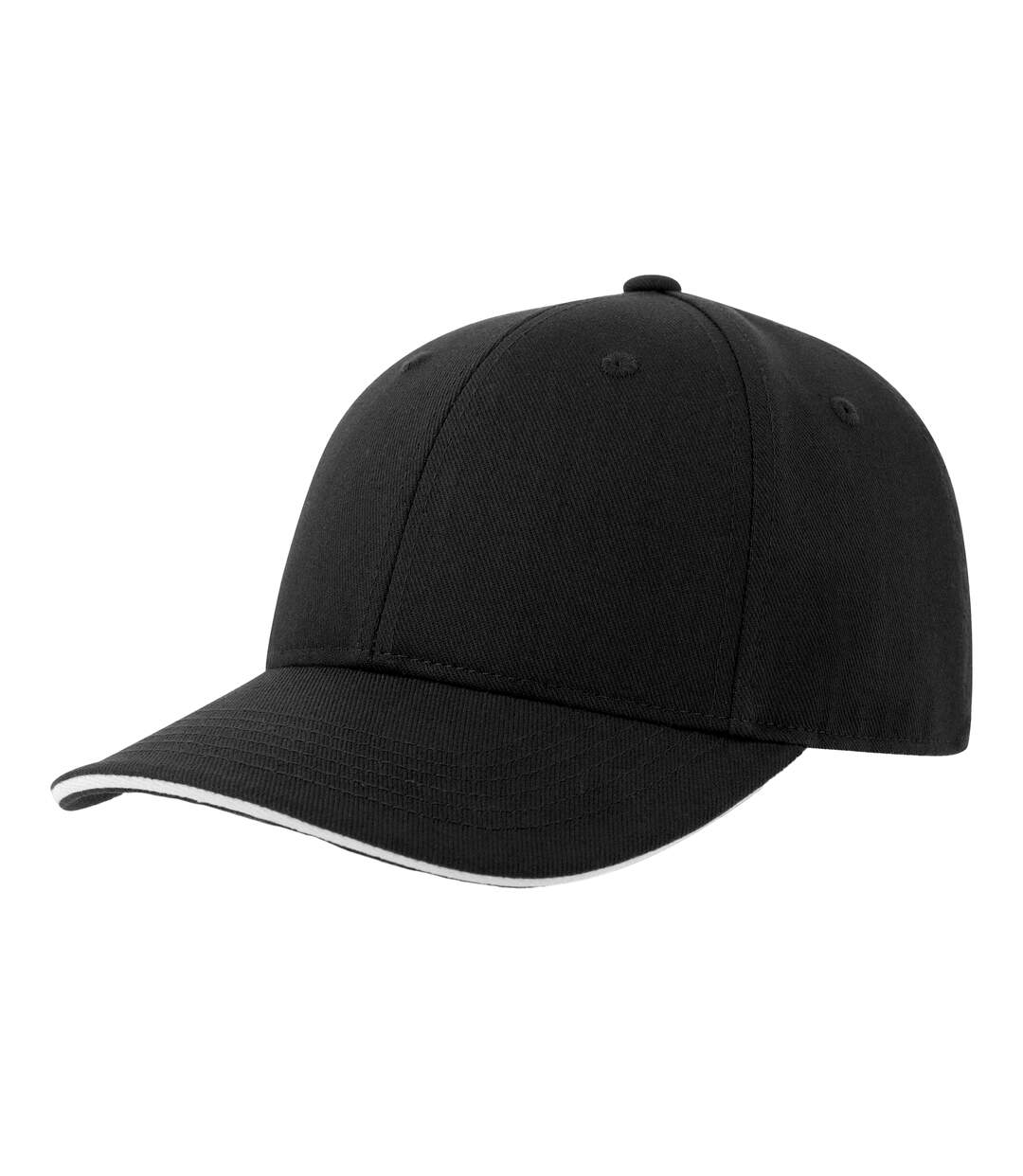 Unisex adult liberty sandwich 6 panel sustainable cap black/white Atlantis-1