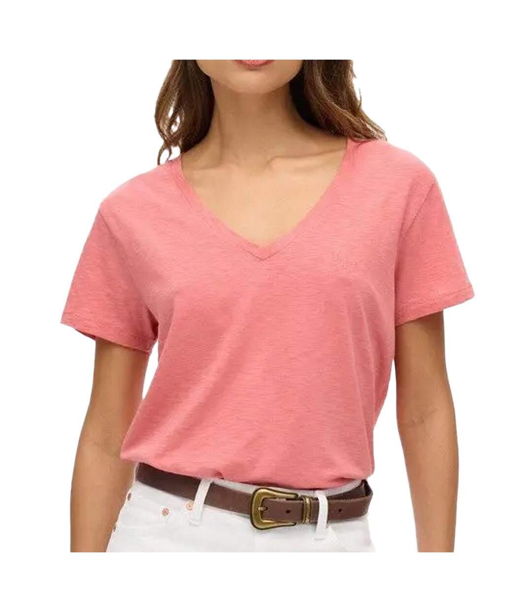 T-shirt rose femme superdry studios-1