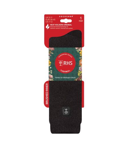 Mens Long Knee High Thermal Wellington Boot Socks