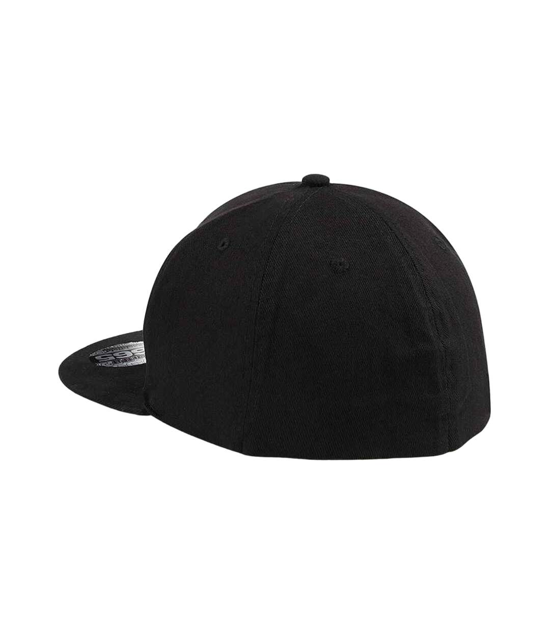 Casquette de baseball pro-stretch adulte noir Beechfield-2