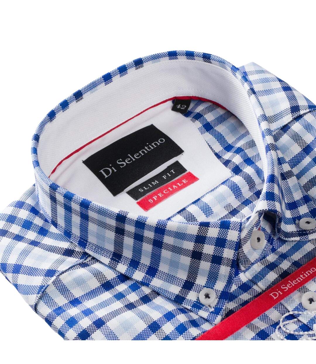 Chemise Motif/style À Carreaux Vincent Homme Rose Di Selentino-4