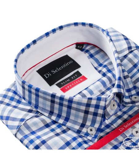 Chemise Motif/style À Carreaux Vincent Homme Rose Di Selentino