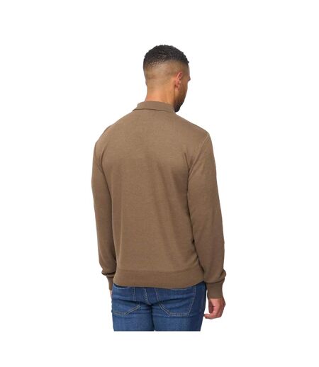 Polo Manches Longues Aldrich Homme Taupe Foncé Bewley & Ritch