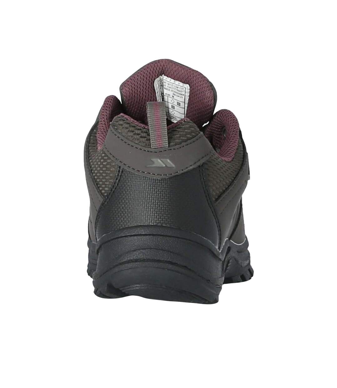 Womens/ladies Mitzi Low Cut Hiking Shoes Coffee Trespass-2