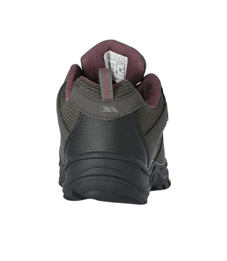 Womens/ladies Mitzi Low Cut Hiking Shoes Coffee Trespass