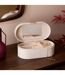 Boîte à Bijoux en Velours Enya 25cm Beige-5