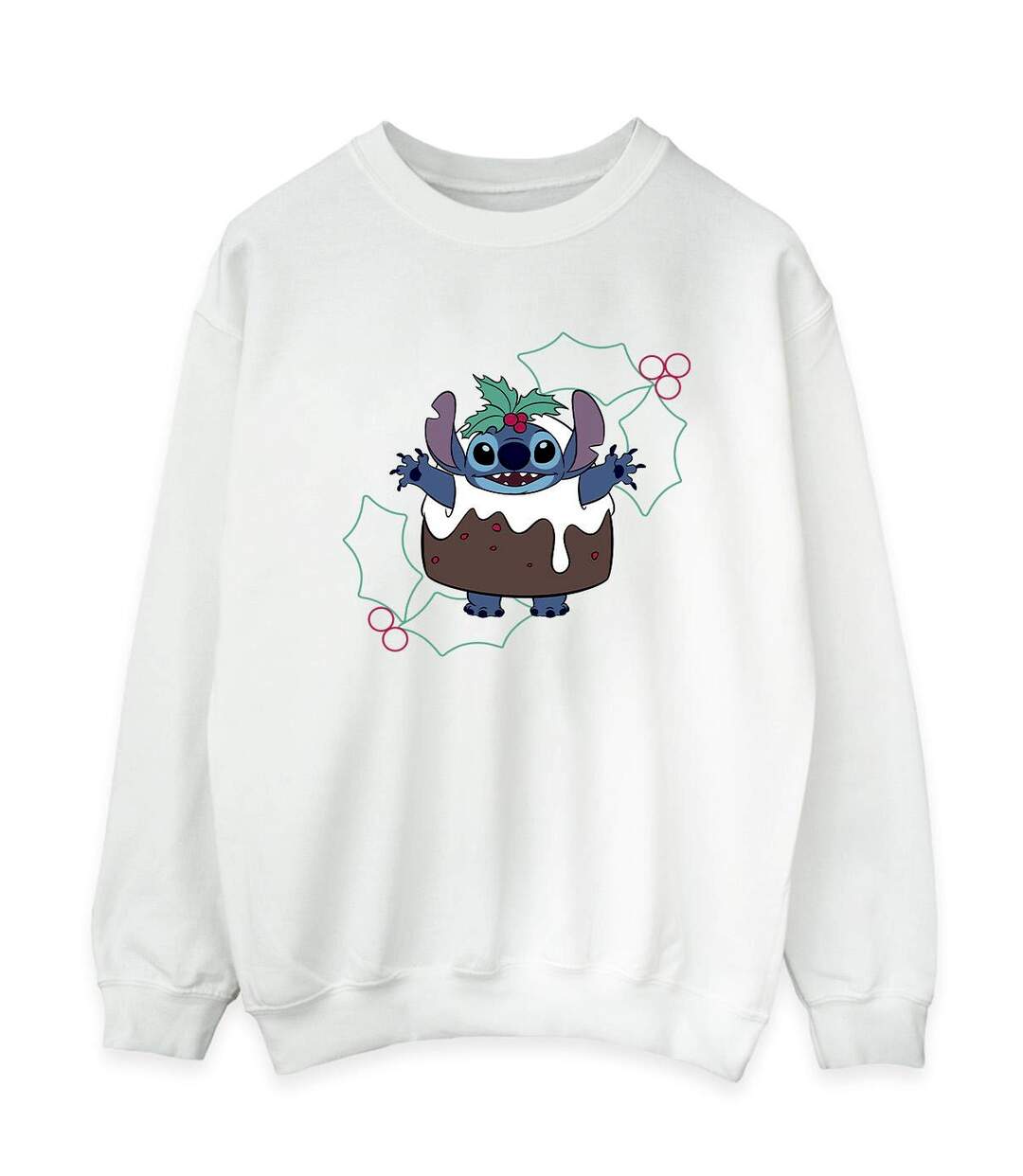 Disney Femmes/Les femmes Lilo & Stitch Pudding Holly Sweatshirt (Blanc) - UTBI23095-1