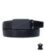 Ceinture en cuir noir pour homme - Chic et ajustable, la touche parfaite pour n'importe quel look-1