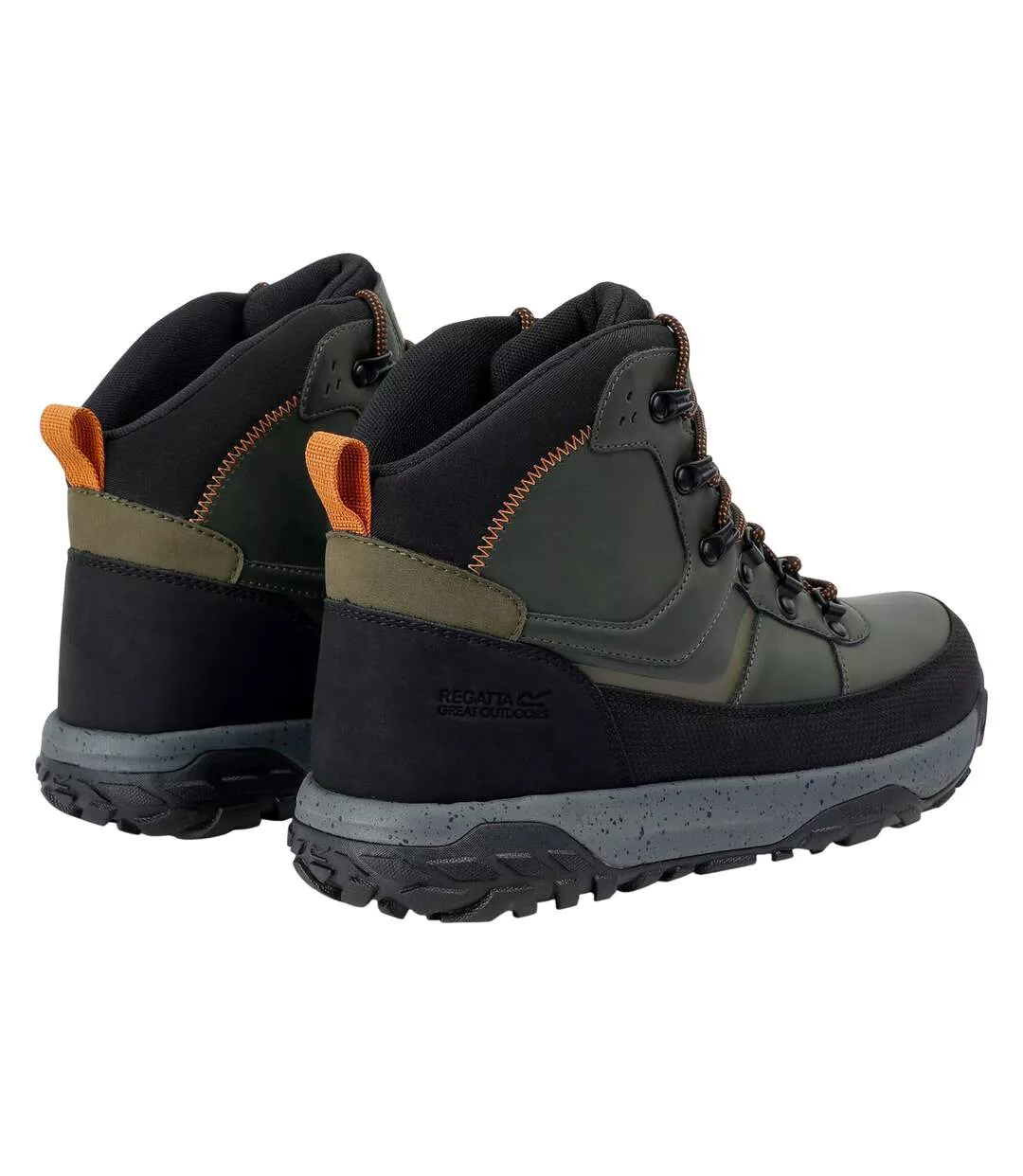 Chaussures De Marche Renford Homme Vert Kaki Citrouille Épicée Regatta-2