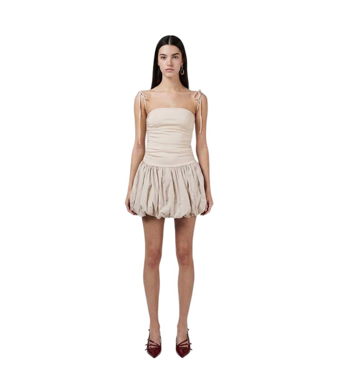 Robe Courte Ultra Femme Blanc AmyLynn-1