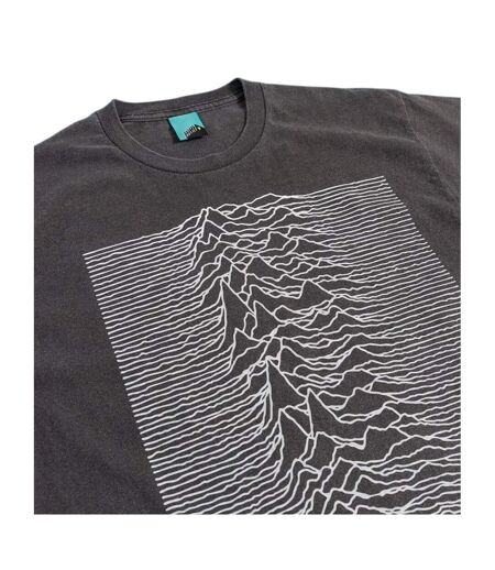 T-shirt Unknown Pleasures Adulte Noir Charbon Joy Division
