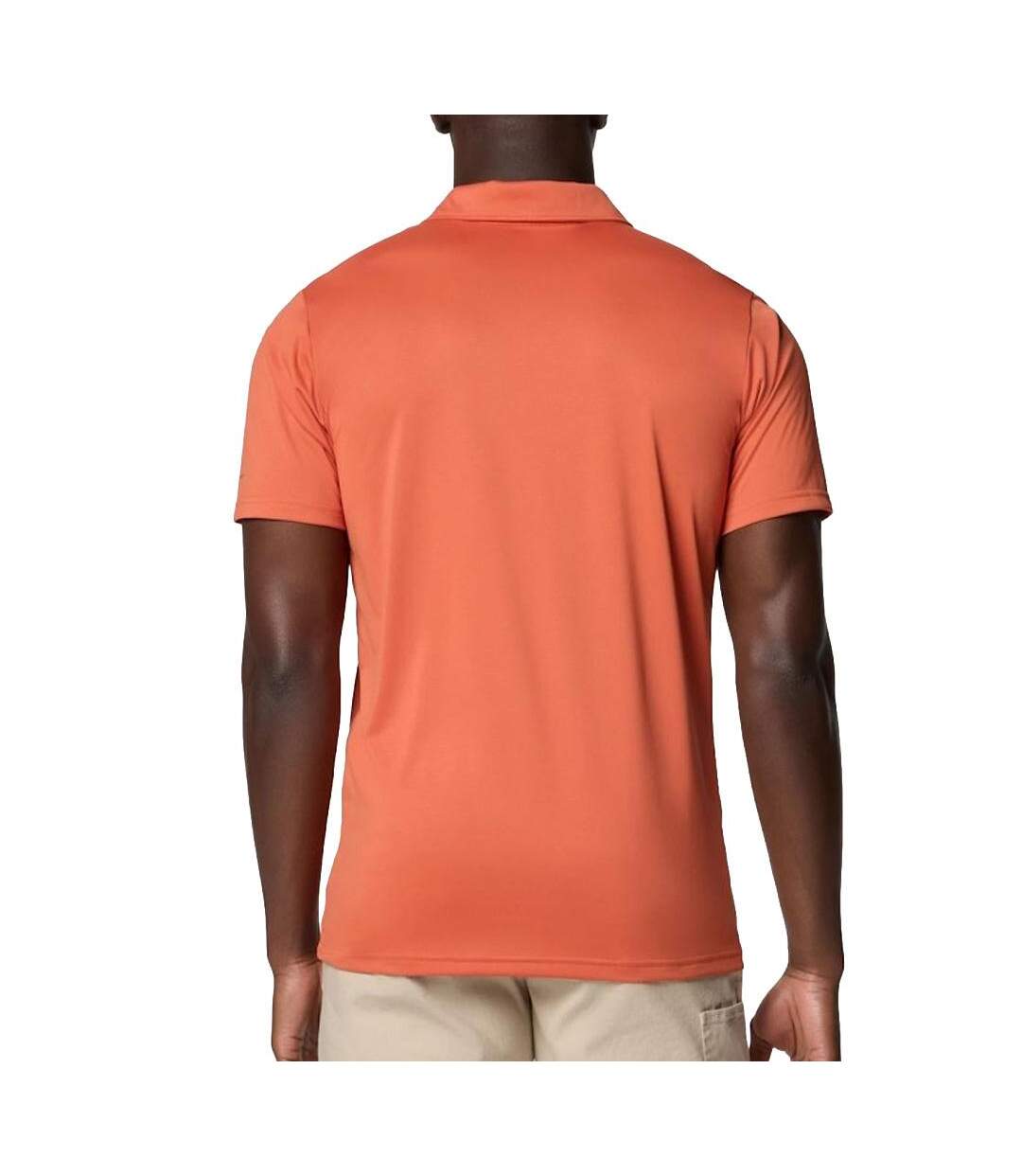 Polo orange  homme columbia hike-2