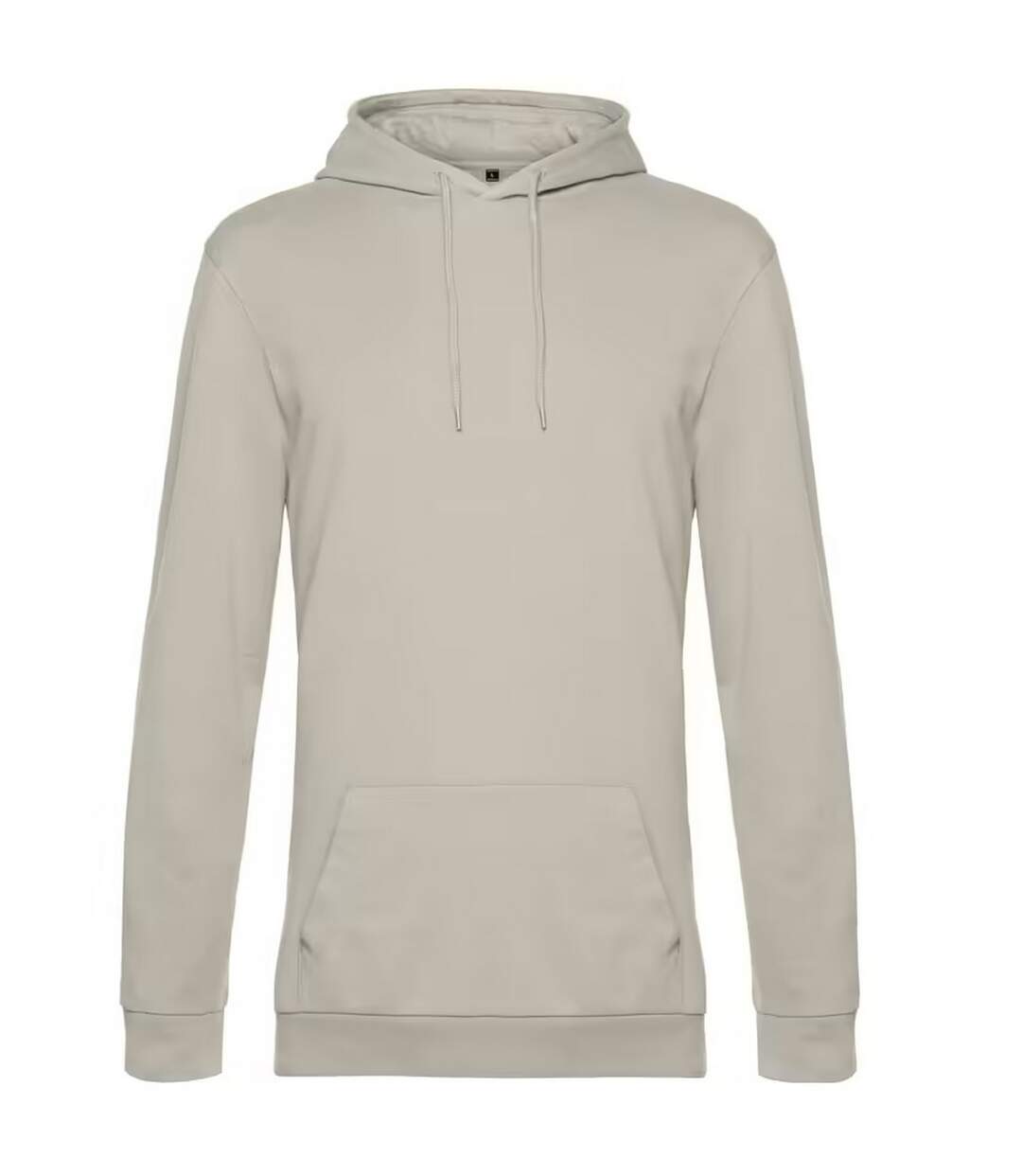 Sweat À Capuche Motif/style Uni Homme Gris Clair B&C-1