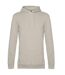 Sweat À Capuche Motif/style Uni Homme Gris Clair B&C-1