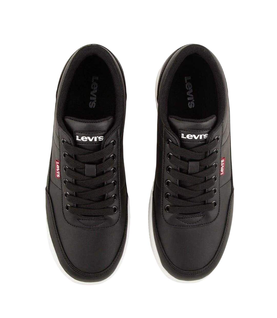 Womens/ladies Union 2.0 Platform Trainers Black Levis-3