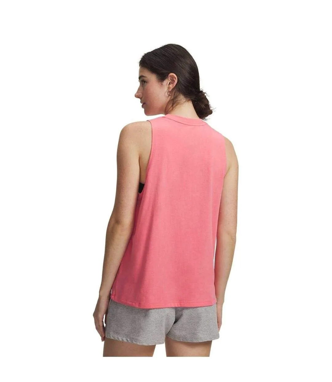 Débardeur Rival Femme Rose Blanc Under Armour-2