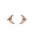 Boucles d'oreilles Crescent Moon, Zircon Blanc