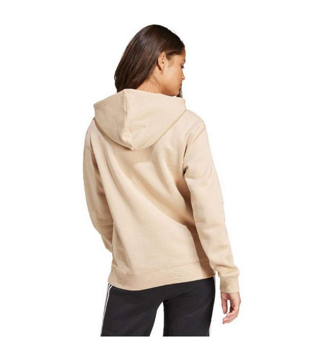 Sweat À Capuche Essentials Femme Beige Crème Adidas-3