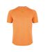 Mens Elite Logo Heather Crew Neck T-shirt Orange Grey Canterbury-1