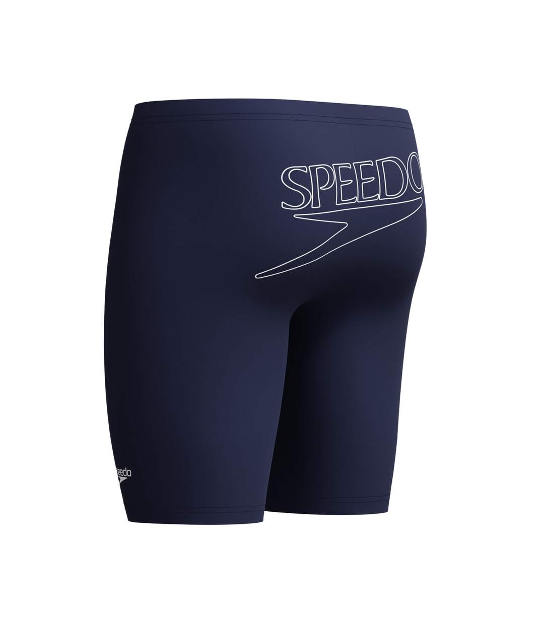 Mens Logo Endurance+ Back Print Jammer Shorts Navy Speedo-4