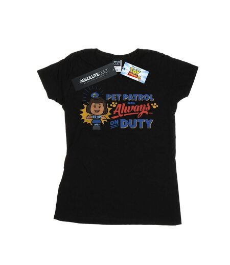 Disney Femme/Les femmes Toy Story 4 Giggle McDimples Pet Patrol - T-shirt en coton (Noir) - UTBI44438