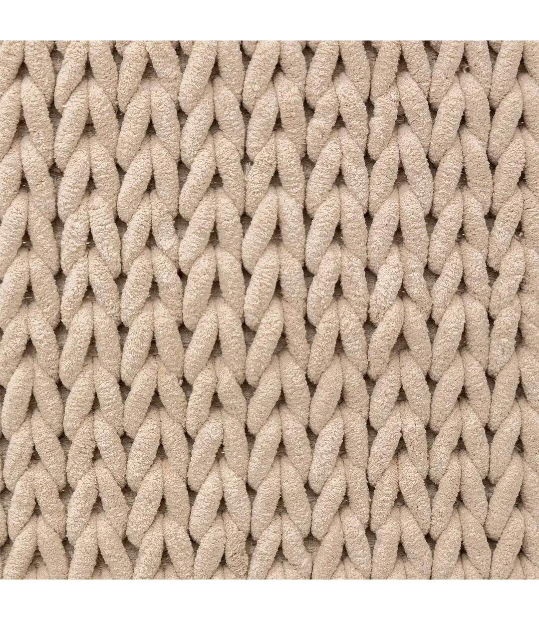 Tapis de Salle de Bain Tissé Épais 50x120cm Naturel-3