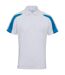 AWDis Cool Mens Contrast Polo Shirt (Arctic White/Sapphire Blue) - UTPC7061
