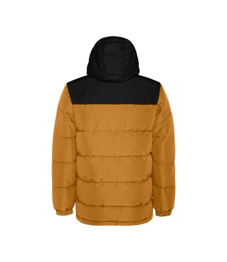 Veste isolée tallin adulte jaune curry / noir uni Roly