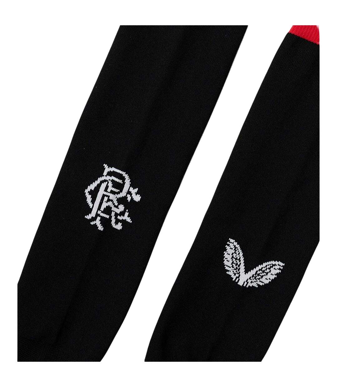 Chaussettes De Foot Motif/style Rangers Fc Adulte Rouge Écarlate Castore-2