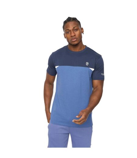 Mens Castlebay T-shirt Blue Crosshatch