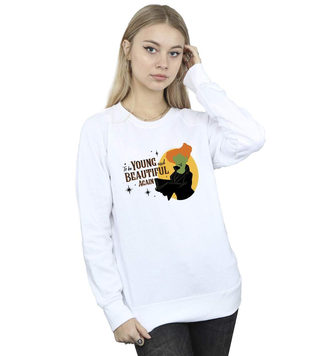 Disney - Sweat HOCUS POCUS TO BE WINIFRED - Femme (Blanc) - UTBI15646-2