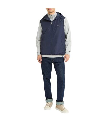 Mens Sleeveless Gilet Blue Gant