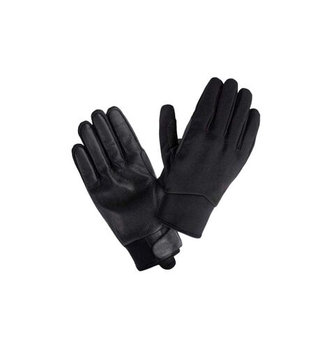 Mens Avio Technical Leather Gloves Black Magnum