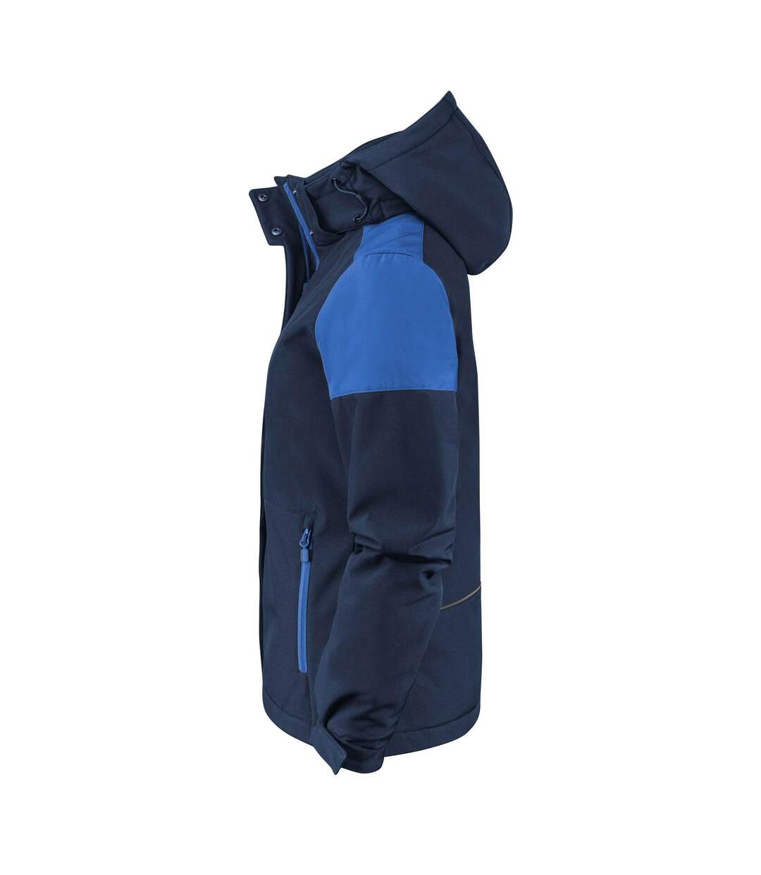 Womens/ladies Padded Soft Shell Jacket Navy Cobalt Printer-3