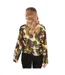 Blouse Manches Longues Motif/style Camouflage Femme Vert Influence-3