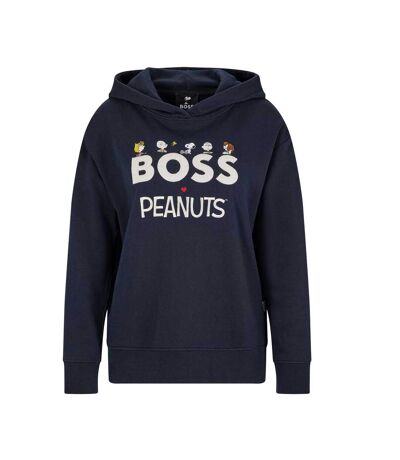 Sweat À Capuche C_edelight Femme Bleu Foncé Boss