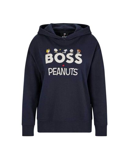 Sweat À Capuche C_edelight Femme Bleu Foncé Boss