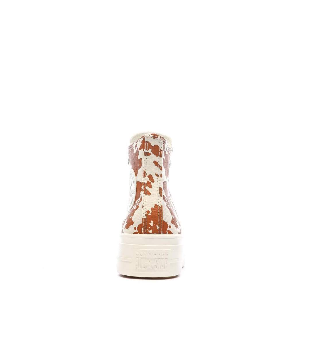 Baskets oranges/beige femme converse chuck taylor all star lift-3