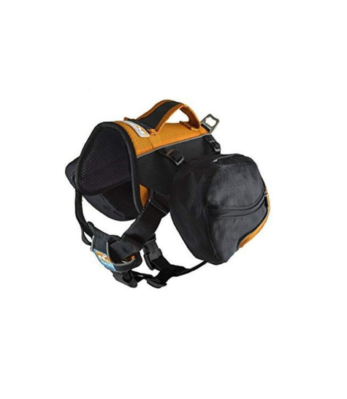 Kurgo Big Baxter Dog Backpack (Black/Orange) (30.86lb 83.78lb