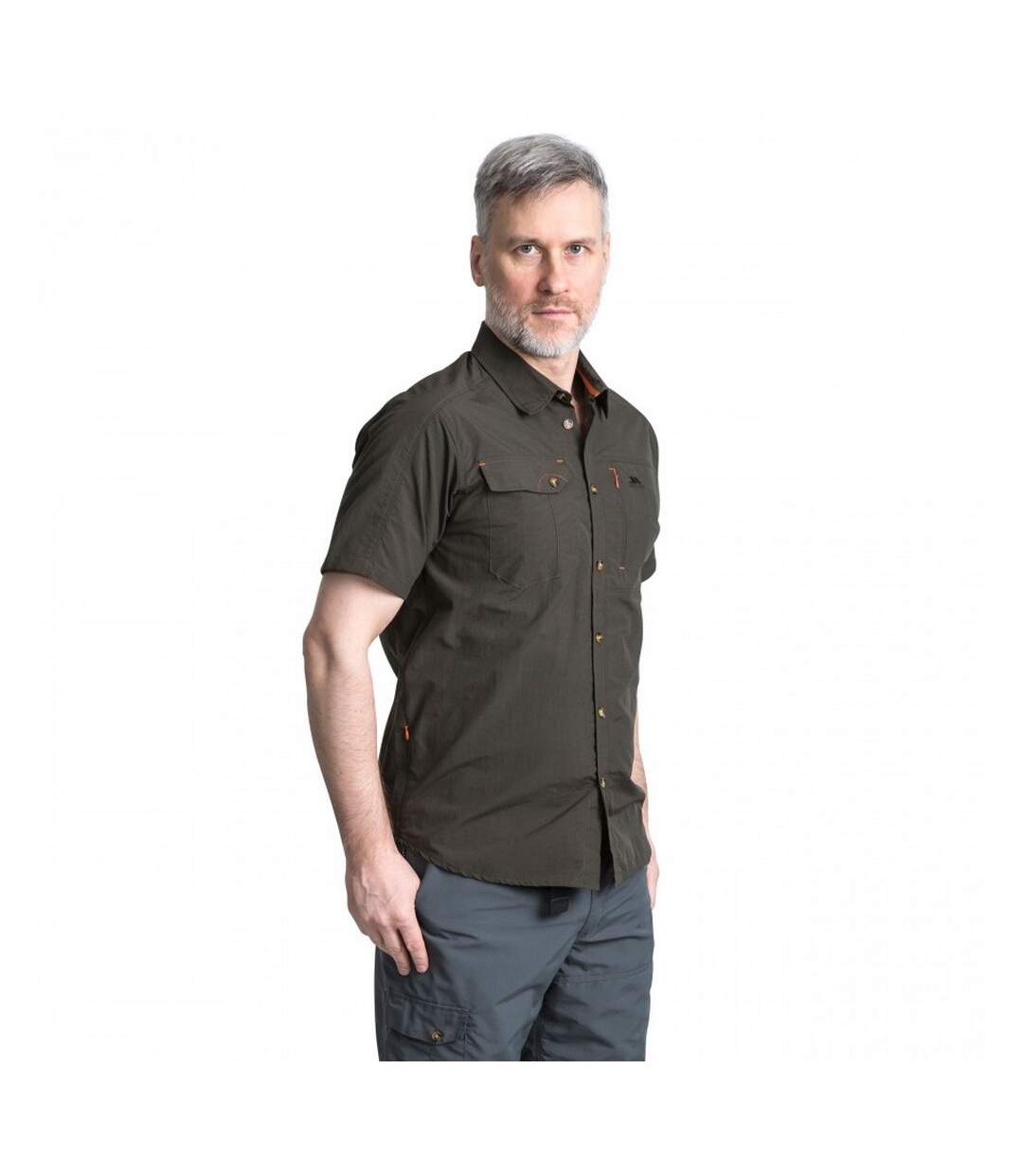 Chemise lowrel homme vert foncé Trespass-3